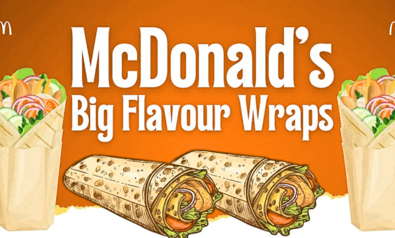 What is the wrap of the day at McDonald's today