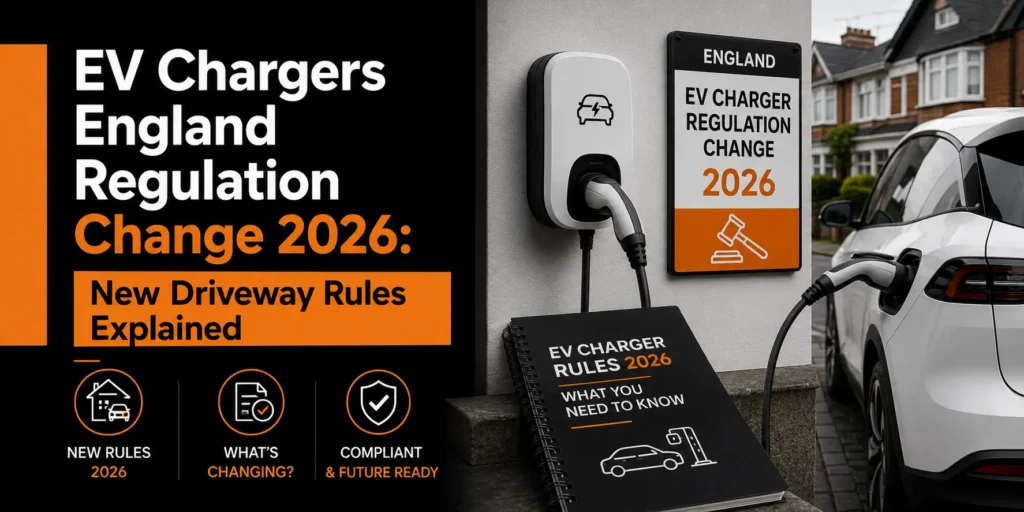 EV Chargers England Regulation Change 2026 New Driveway Rules Explained