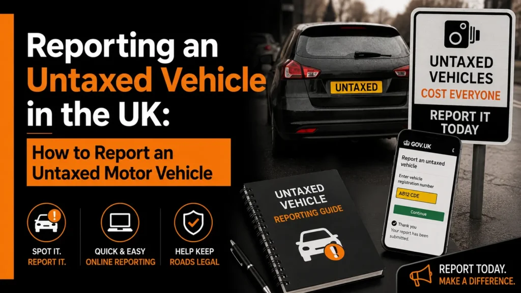 Reporting an Untaxed Vehicle in the UK How to Report an Untaxed Motor Vehicle