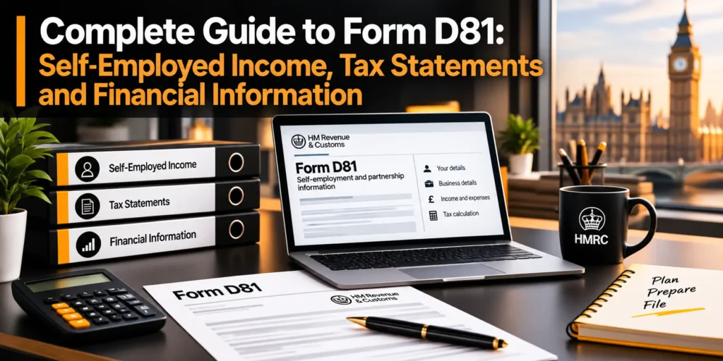 Complete Guide to Form D81 Self-Employed Income, Tax Statements and Financial Information