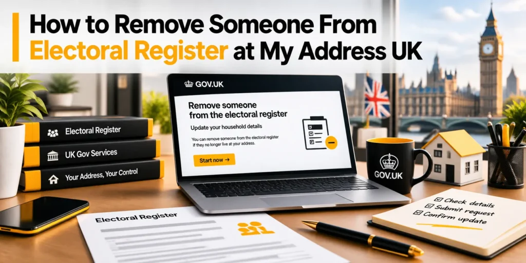 How to Remove Someone From Electoral Register at My Address UK