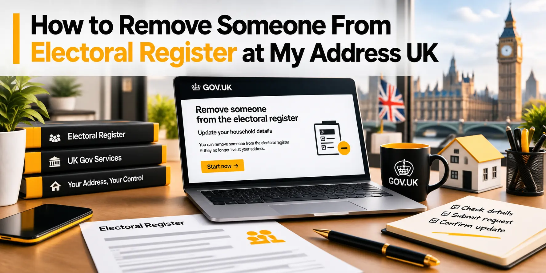 How to Remove Someone From Electoral Register at My Address UK