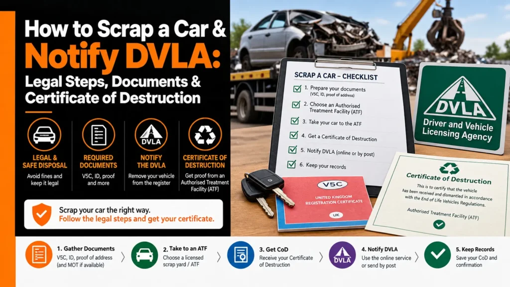 How to Scrap a Car & Notify DVLA Legal Steps, Documents & Certificate of Destruction